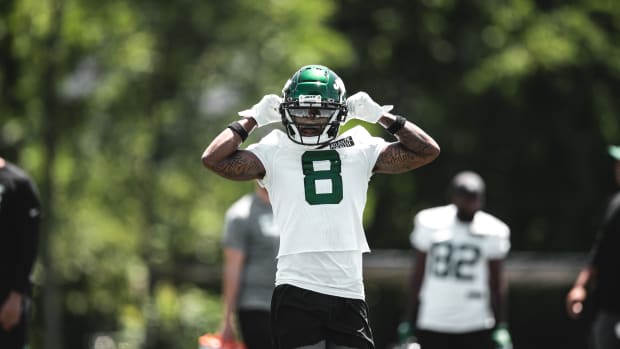 New York Jets WR Elijah Moore at minicamp